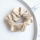 Champagne satin scrunchie