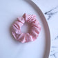 Baby pink fabric scrunchie