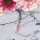 Pink Small Letter Keychain